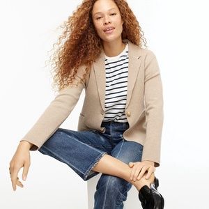 Camille shrunken sweater-blazer